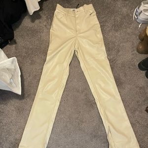 Vegan leather pants